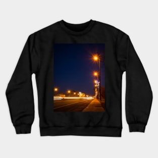 Beautiful Christmas Night in Tracadie, New Brunswick Crewneck Sweatshirt